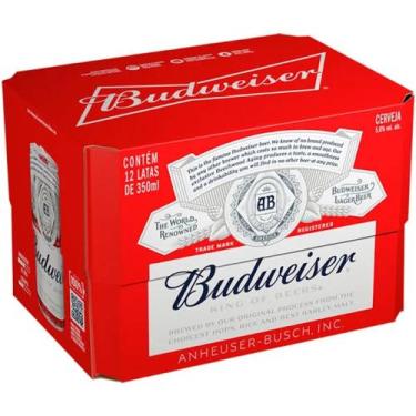 Imagem de Cerveja Budweiser Lata 350ml - 12 unidades