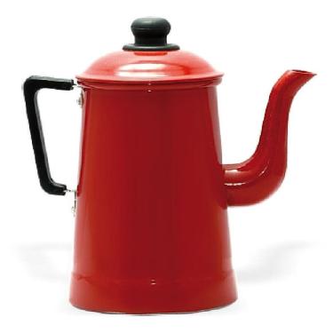 Imagem de Bule Brisa para Café e Chá de Alumínio com Design Retrô Ideal para Cozinha Vermelho Extang 1,5L
