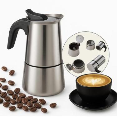 Imagem de Maquina de Café Cafeteira Tipo Italiana 300ml 6 Xícaras Expresso e Mok