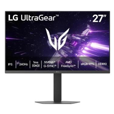 Imagem de Monitor Gamer LG UltraGear 27Pol Full HD 1920x1080 240Hz Tela IPS Ajus