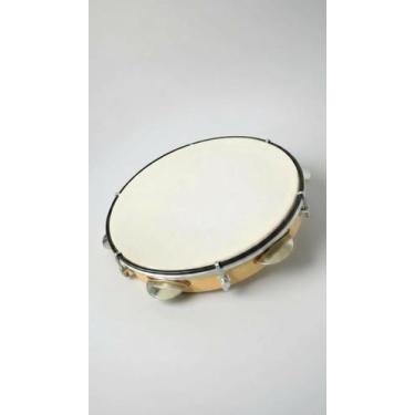 Imagem de Pandeiro Profissional 10 Pol Madeira Pele Nylon - Congratulations Stor