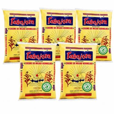Imagem de Fuba Vegano de Milho Sem Gluten Pacote 450g Kit 5 Unidades - Tabajara