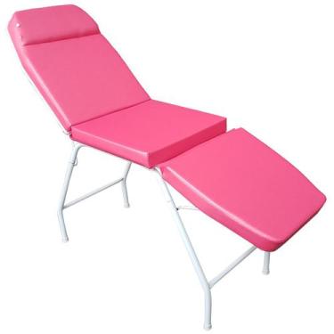 Imagem de Maca 3 Posições Reclinável Estética Clínica Massagem Tattoo Pink Forty