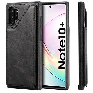 Imagem de Capa de couro de luxo para Samsung Galaxy Note 20 10 9 8 S20 S10 E 5G S9 S8 Ultra Plus A50 Carteira porta-cartão suporte capa de bolsa, preta XiaoNiuWen, para S20 Ultra