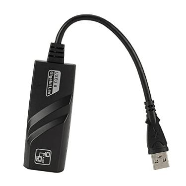 Imagem de Adaptador de rede com fio USB 3.0 para Gigabit Ethernet RJ45 LAN 10/100/1000 Mbps Placa de rede Ethernet para laptop