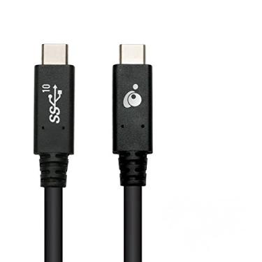 Imagem de IOGEAR Cabo USB-C para USB-C 3.1 Gen 2 6 pés - Entrega de energia 100W - Taxa de dados de até 10 Gbps - MacBook - iPad Pro 2020 - Chromebook - Pixel - Switch - Tipo-C dispositivos/laptops - G2LU3CCM01E