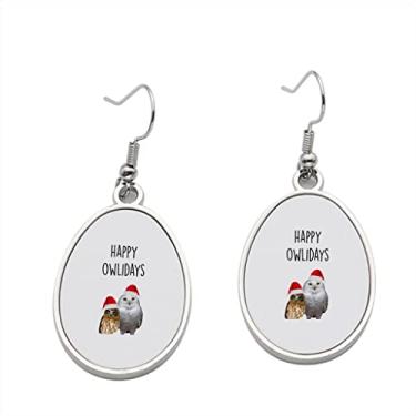 Imagem de Brinco Happy Owlidays com diferentes corujas – Brincos pendentes para meninas – Presente de festa de aniversário dos namorados