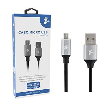 Imagem de 5+ Cabo Micro USB para USB A - 2.0-1,2m Aluminum Mobile Premium