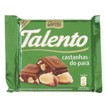 Imagem de Chocolate Mini Talento Verde Castanha Pará 15x25g - Garoto