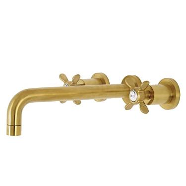 Imagem de Kingston Brass KS8027BEX Essex Torneira de parede para banheira, latão escovado