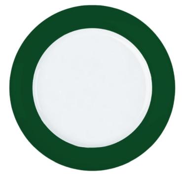 Imagem de Jogo 6un Prato Sobremesa Versa Verde  20cm Porcelana  Germer