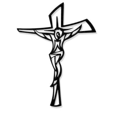 Imagem de Crucifixo em mdf pintado