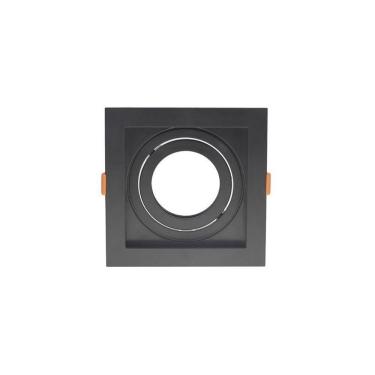 Imagem de Spot de Embutir Recuado Taschibra Conecta para Lâmpada AR70 Quadrado Preto