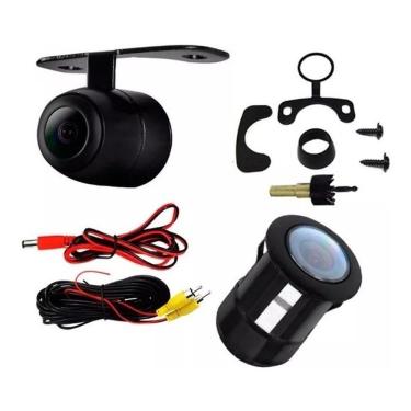 Imagem de Câmera De Ré Colorida 2 Em 1 Para-choque Borboleta Universal