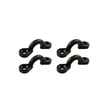 Imagem de Alça Plástica Porta Defensa Preta 5mm Barco Defensa Kit C/4