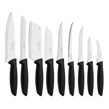 Imagem de Jogo de Facas Tramontina Inox Plenus 9 peças