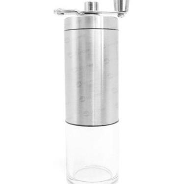 Imagem de Moedor De Café Manual Compacto Em Inox Com Ajuste De Moagem