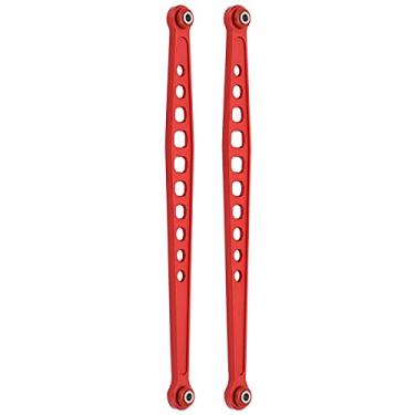 Imagem de Articulação da haste de suspensão traseira, articulação da suspensão traseira Leve durável e de alta resistência à tração Liga de alumínio conveniente para TRAXXAS UDR(vermelho)