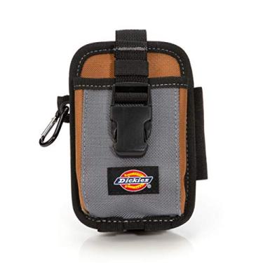 Imagem de Dickies Bolsa grande para telefone com 2 compartimentos, clipe de aço de ajuste universal para cinto de ferramentas, alça de segurança sobre telefone, mosquetão para armazenamento rápido de chaves