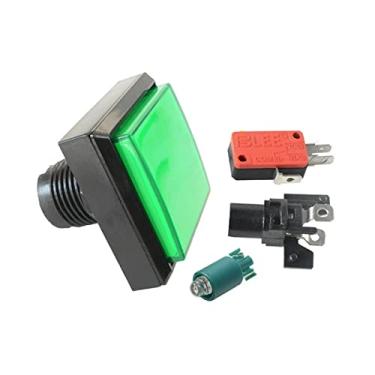 Imagem de MOOKEENONE Arcade Square Botões Iluminados 12V Lâmpada LED Microswitch Embutida