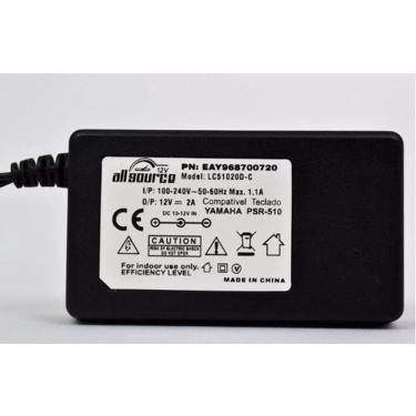 Imagem de Fonte Carregador Yamaha Mx-61 Mx61 Mx-88 Mx88 12v 2a