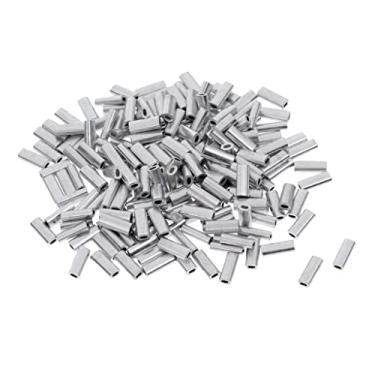 Imagem de Menolana Kit de manga de crimpagem de barril único de 200 peças de liga de alumínio para crimpagem, conector de tubo de linha de pesca, 1,5 mm