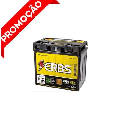 Imagem de Bateria Erbs Erx 6bs Moto nxr 125 Bros ks/es/esd nxr 150