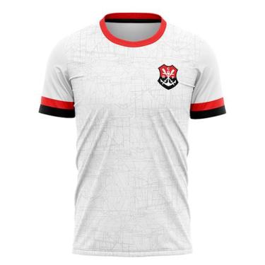 Imagem de Camiseta Braziline Scatter Flamengo Masculino - Branco E Vermelho
