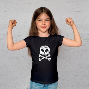 Imagem de Camiseta Infantil Caveira Little Rock Preta
