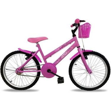 Imagem de Bicicleta Aro 20 Infantil Menina C/Cesta E Rodinhas Oferta - Duas Roda