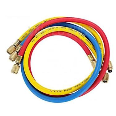 Imagem de Kit Mangueira Para Manifold R134A R12 R22 R404 1/4 90Cm