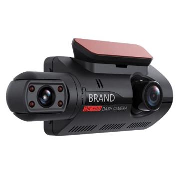 Imagem de XUANWEI Dash Cam frontal e traseira, 1080P HD Display Dual Dash Cam para carro, 3"Display Car Câmera de segurança, Veículo, DVR em carro Night Vision Motion Detection Loop Gravação