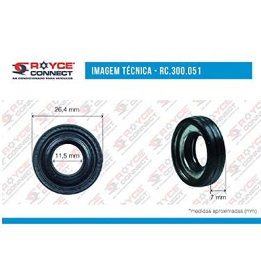 Imagem de Selo Compressor Delphi Cvc Mini Lip Seal Calsonic Rc600225 R134A