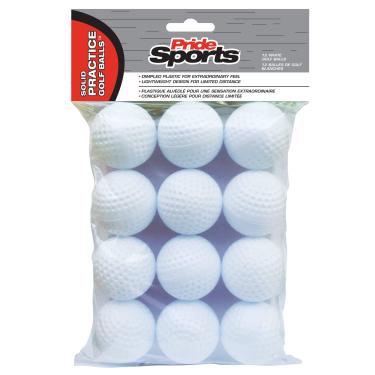 Imagem de PrideSports Bolas de golfe de prática, ocas, 12 unidades