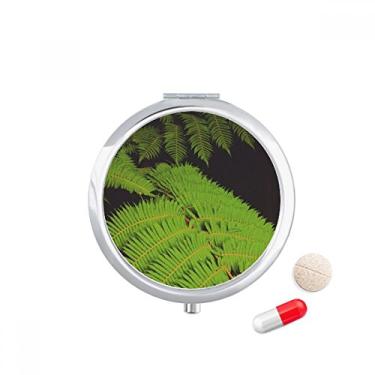 Imagem de Green Leavest Plant Picture Nature Pill Case Pocket Medicine Storage Box Dispenser Recipiente