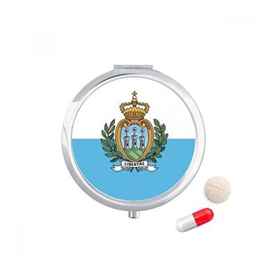 Imagem de Caixa de armazenamento de remédios com bandeira nacional da Europa de San Marino