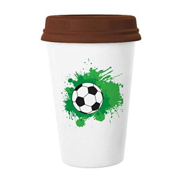 Imagem de Caneca de futebol americano esportiva seu texto Caneca de café Copo de cerâmica Copo de cerâmica