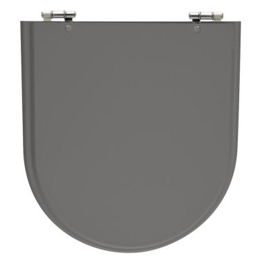 Imagem de Assento Sanitário Calypso Amber (Cinza Escuro) Tampa para Vaso Incepa de Madeira Laqueada