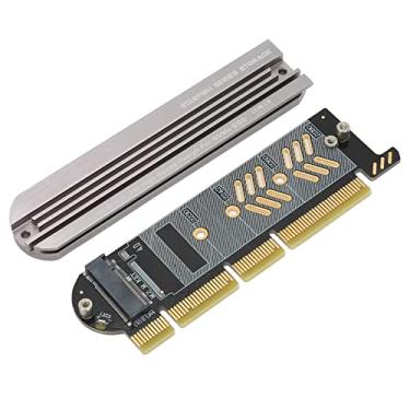 Imagem de Adaptador M.2 NVMe SSD para PCIe, PCIe 4.0 X16, Caixa Em Liga de Alumínio, Fácil Montagem, Economia de Espaço, Suporta SSD 2230 2242 2260 2280 Com Protocolo M.2 NVMe