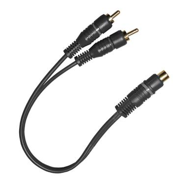 Imagem de Cabo de Audio TCW 1 RCA Femea + 2 RCA Macho 4MM com 10 Pecas