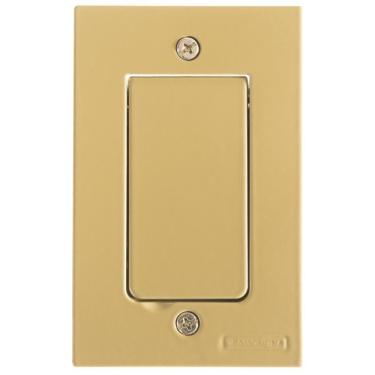 Imagem de Tampa 1 Posto 4x2 Para Piso Tramontina Modular Dourada