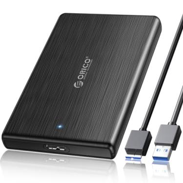 Imagem de ORICO Gabinete de disco rígido externo USB 3.0 para SATA III de 2,5 polegadas para HDD/SSD SATA de 7 mm-9,5 mm sem ferramentas [compatível com UASP], preto (2189U3)