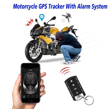 Imagem de Rastreador gps para motocicleta com controle remoto   alarme de moto com android e app iphone com 2