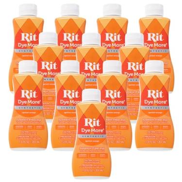 Imagem de Rit DyeMore 200 ml Corante de fibra líquida sintética para roupas, decoração e artesanato – Laranja damasco (pacote com 12)