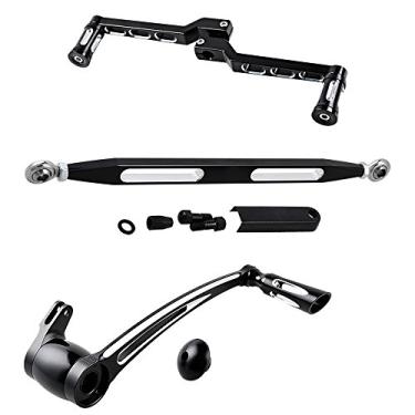Imagem de Peg de câmbio de alavanca de câmbio + articulação + kit de pedal de braço de freio compatível com Harley Electra Road King Street Glide 2008-2013