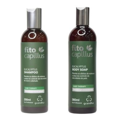 Imagem de Kit Grandha Fito Capillus Eucalyptus para Couro Cabeludo Sensível (Eucalyptus Shampoo 250ml + Body Soap 360ml)