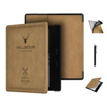 Imagem de Capa para Kindle Oasis de 7 polegadas 10ª geração, versão 2019 e 9ª geração, versão 2017 - à prova d'água, capa de TPU, à prova de quedas e durável