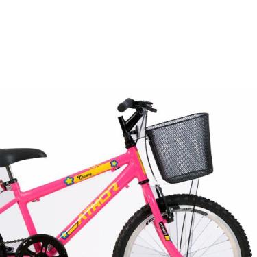 Imagem de Bicicleta Infantil Aro 20 Athor Charmy Mtb Sem Marcha Com Cestão