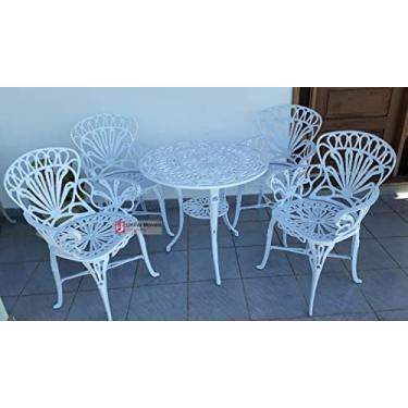 Imagem de Conjunto de Mesa Para Jardim Primavera em Alumínio Fundido Unifer Móveis