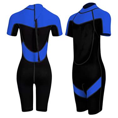 Imagem de Roupa de mergulho infantil FLEXEL para meninos e meninas 2 mm 3 mm, roupa de mergulho completa para adolescentes, roupa de neoprene para mergulho com snorkel